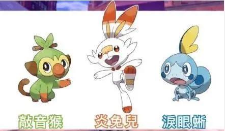 任天堂第八世代精灵宝可梦续作《宝可梦：剑/盾》新御三家来啦