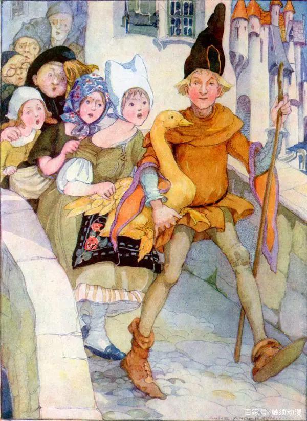 由儿童插画大师安妮·安德森绘制的格林童话插图