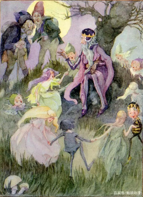 由儿童插画大师安妮·安德森绘制的格林童话插图