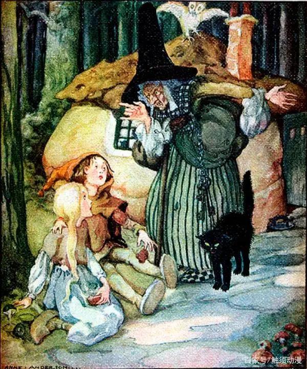 由儿童插画大师安妮·安德森绘制的格林童话插图