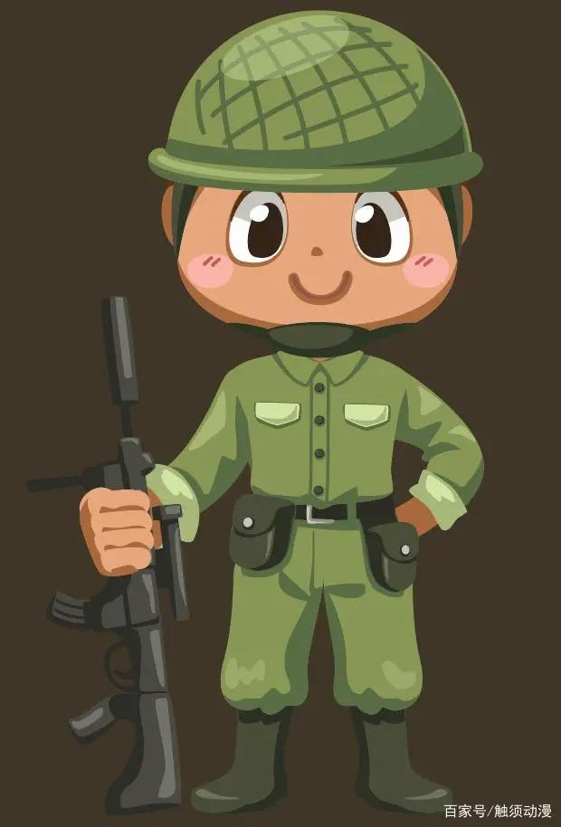 现代士兵漫画，原来兵哥哥也可以这么萌