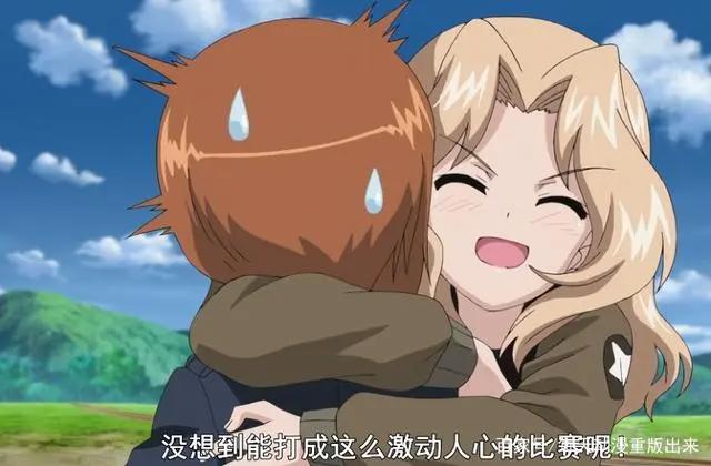 曾经对手今日战友少女与战车凯伊喀秋莎联手帮西住美穗守护学园