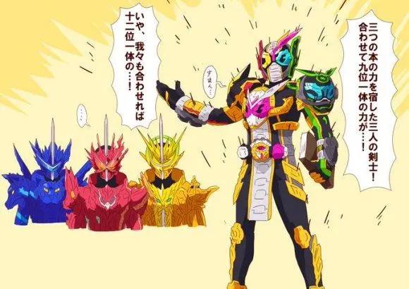 假面骑士圣刃同人漫画：千骑化身剑士后，千位劫持者表示爱会消失