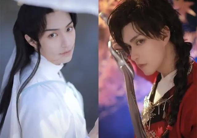 《天官赐福》楚淇的花怜仿妆，谢怜的气质太好了，假发半永久别摘