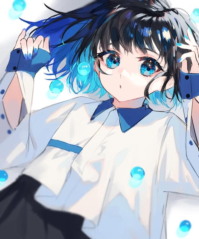 画师「水視ずみ」作品欣赏：纯美少女&邪魅少年人物插画
