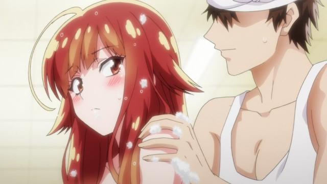 《搓澡工！我和那家伙在女澡堂》月岛技术过关，被要求加班