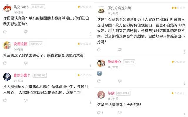 阿哔冷门新番引争议：女主被继父强吻，对肥宅感到恶心？