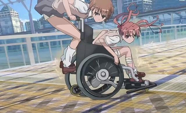 动漫中的轮椅少女，白井黑子：双腿“残疾”，却丝毫不影响我飙车