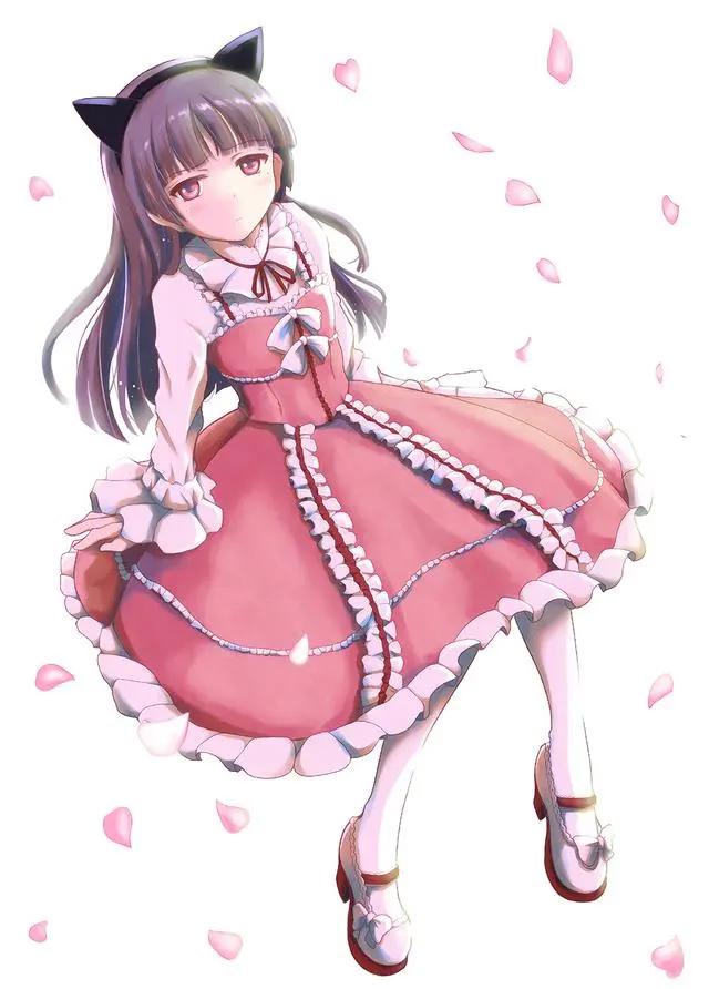 黑猫五更琉璃插画分享，我的妹妹哪有这么可爱