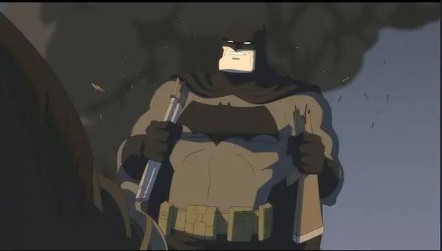 超人后来成了政府走狗，老的不行的蝙蝠侠把他揍了一顿