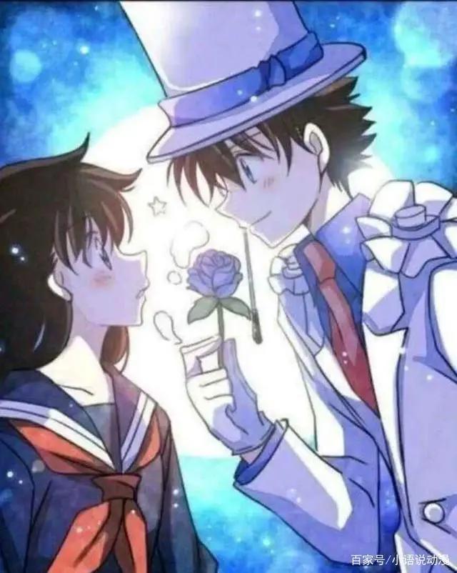 魔术快斗：无论基德送出过多少玫瑰，但快斗的蓝色玫瑰只属于青子