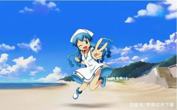 蓝色简约系，萌萌乌贼娘，一场侵略大战即将上演