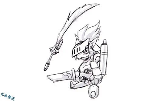 这么冷门的数码宝贝却有这么多的设计原稿，原稿12是网络神兽？