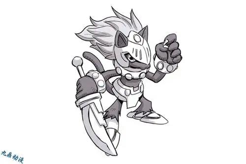 这么冷门的数码宝贝却有这么多的设计原稿，原稿12是网络神兽？