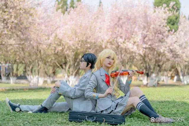 《四月是你的谎言》宫园薰x有马公生cosplay
