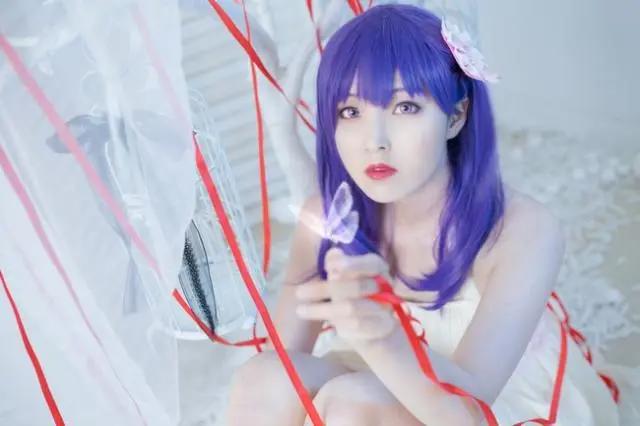 Fate：间桐樱cos，白色连衣裙圣洁无比，网友惊呼：神仙颜值！