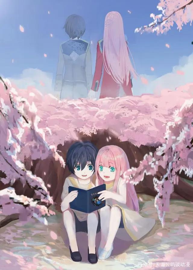 darlinginthefranxx：在天愿作比翼鸟，在地愿为连理枝，02与广