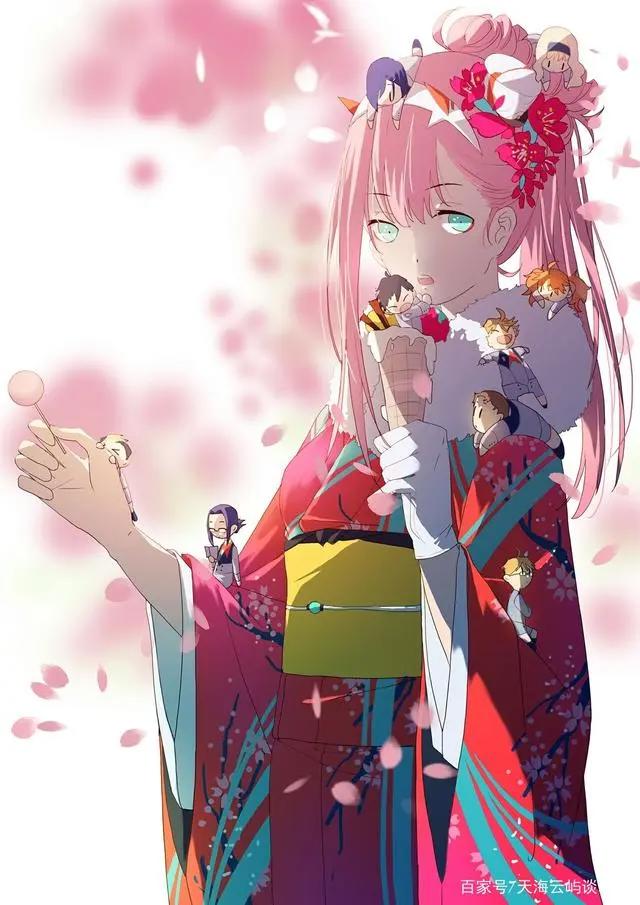 darlinginthefranxx：在天愿作比翼鸟，在地愿为连理枝，02与广