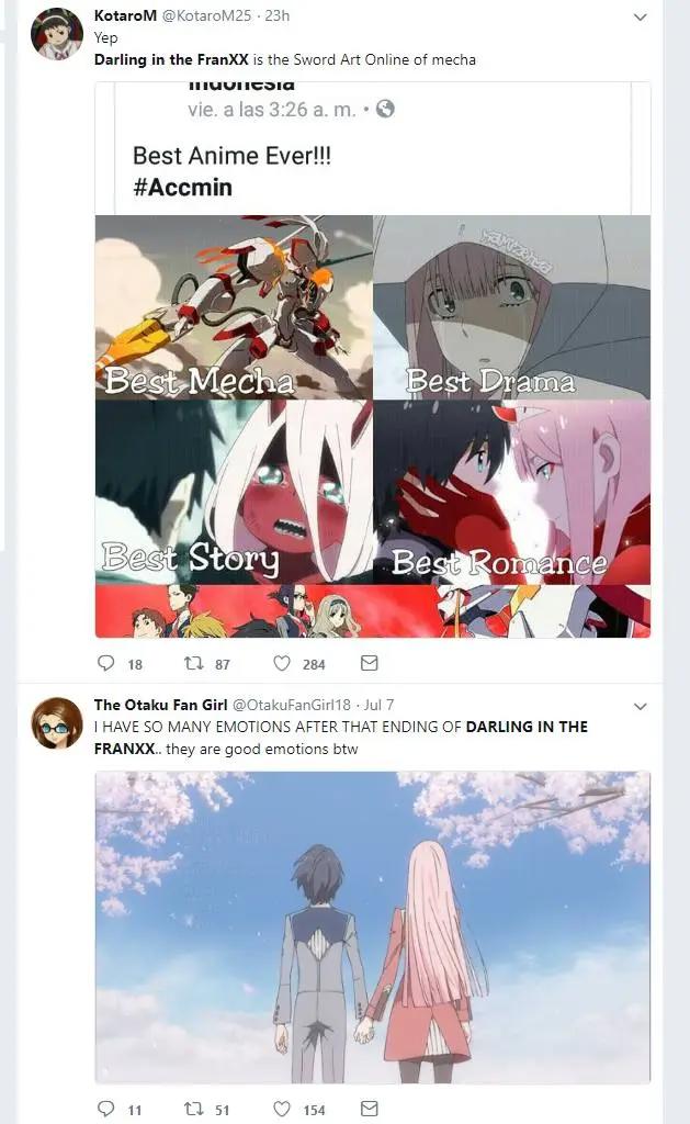 为什么《darlinginthefranxx》这部动画在欧美受到如此好评