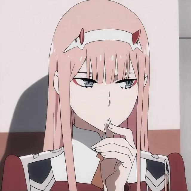 darlinginthefranxx国家队，zerotwo动漫头像壁纸无水印自截分享