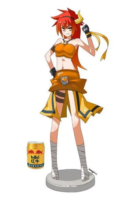 当饮料变成妹子，红牛最为狂野，雪碧冰冷若霜