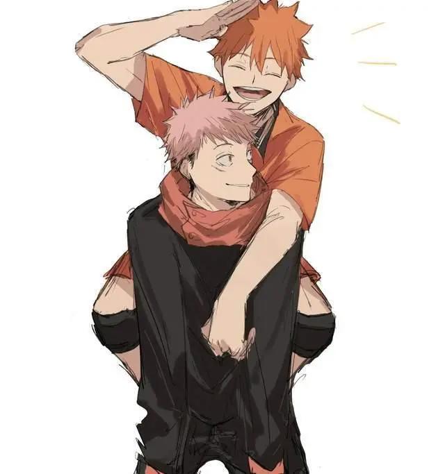 咒术回战与排球少年联动，虎子和小太阳的初见，小天使们双倍可爱