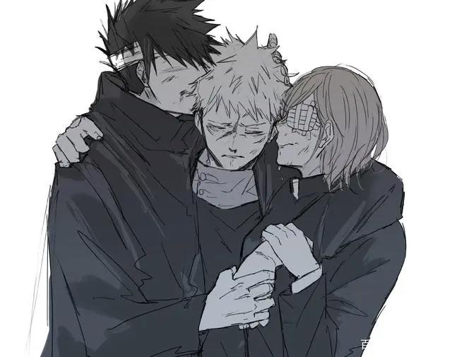 咒术回战吃醋现场，团宠虎子人人求摸，伏虎、五悠同人cp