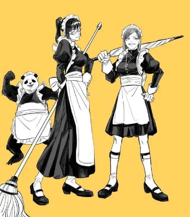 当《咒术回战》角色变女仆，伏黑惠变成小公主，虎子被五条悟笑哭