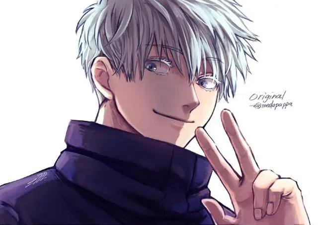 画师笔下的咒术回战，虎子的笑容很治愈，五条悟老师像学生