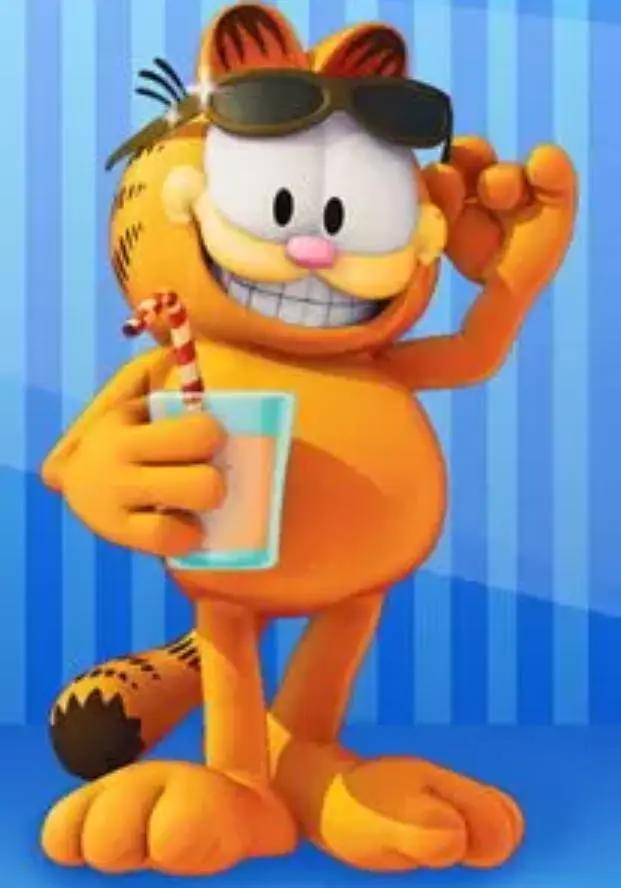 加菲猫的生活过得真滋润，突然发现自己活得还不如一只猫