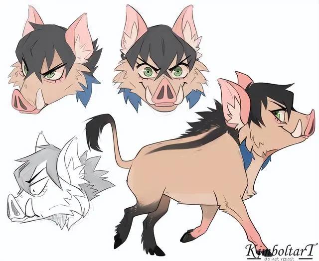 当鬼灭之刃人物走向野兽世界，猪猪成神，善逸恐怕活不过三集