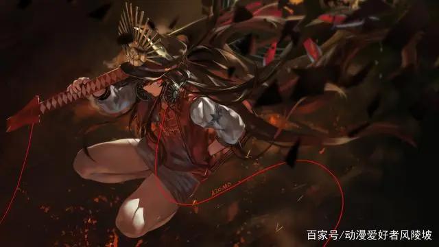 二次元美图：灰烬与玫瑰，纵横战场的女武神