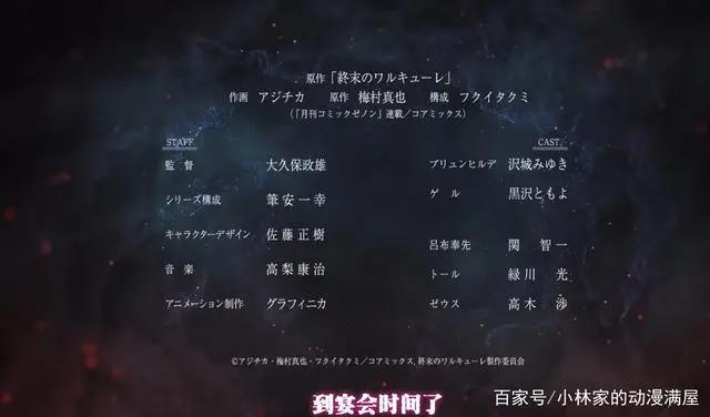 人类对战神明，这部作品动画化，女主是传说中的战乙女