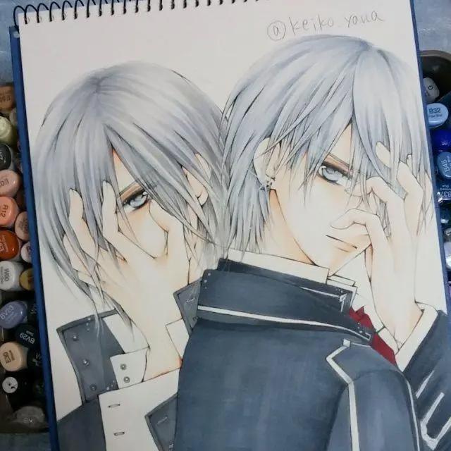 好久不见的吸血鬼骑士！来自画师的手绘，两大帅气男神