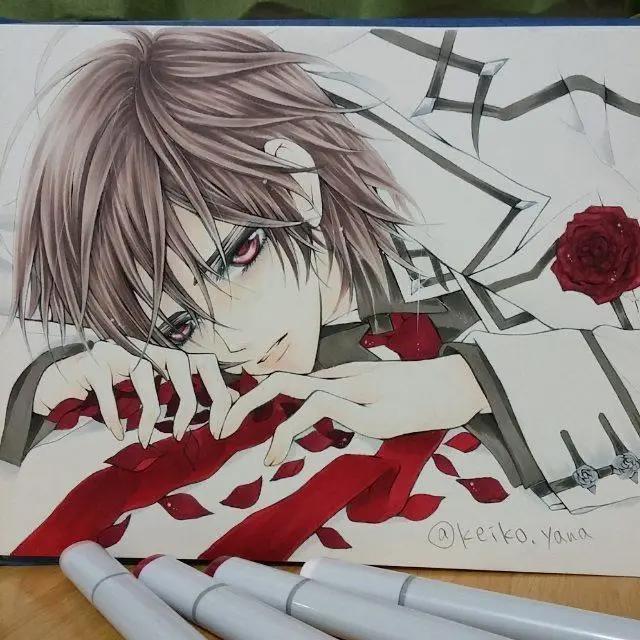 好久不见的吸血鬼骑士！来自画师的手绘，两大帅气男神