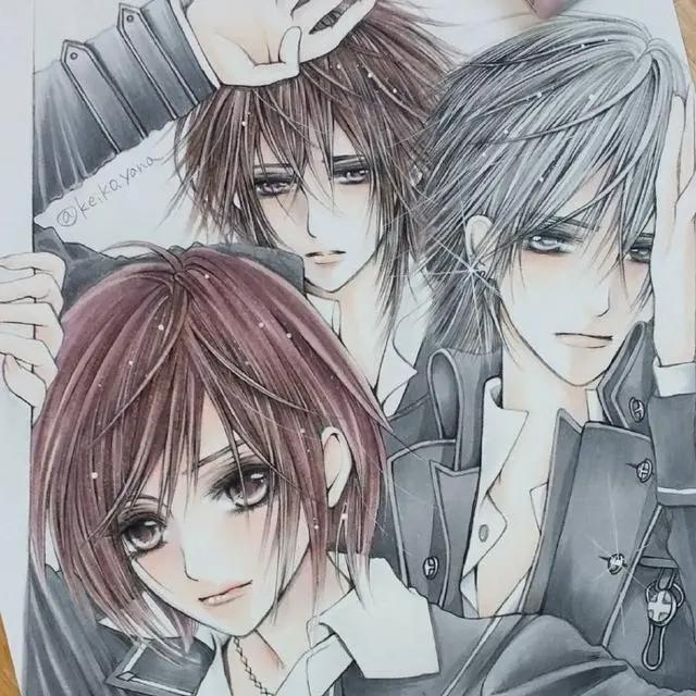 好久不见的吸血鬼骑士！来自画师的手绘，两大帅气男神