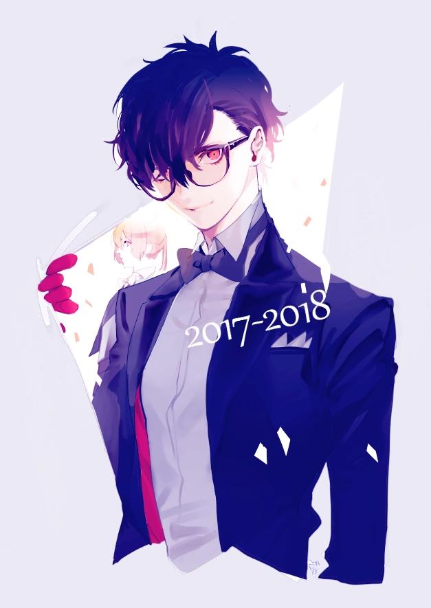 女神异闻录5：来感受雨宫莲的美颜暴击，精选p站动漫壁纸同人插画