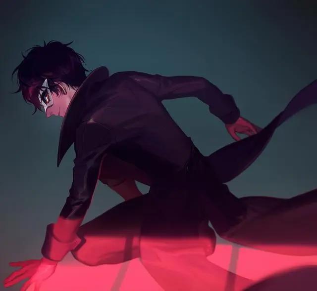 女神异闻录5：来感受雨宫莲的美颜暴击，精选p站动漫壁纸同人插画