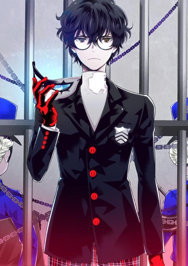 女神异闻录5：来感受雨宫莲的美颜暴击，精选p站动漫壁纸同人插画