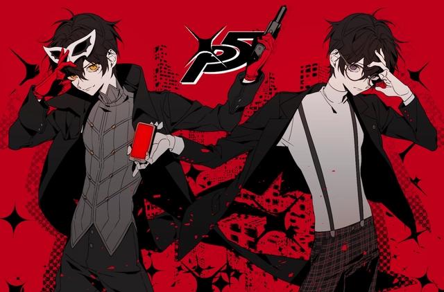 女神异闻录5：来感受雨宫莲的美颜暴击，精选p站动漫壁纸同人插画