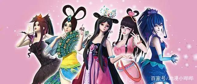 当叶罗丽仙子变成“简笔画”风格，罗丽栩栩如生，王默眉毛有点歪