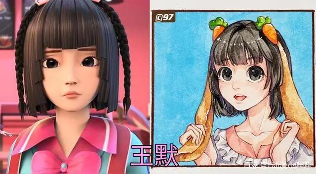 当叶罗丽主角被“拟兽化”，思思变俏皮猫娘，冰公主成了白狐仙女