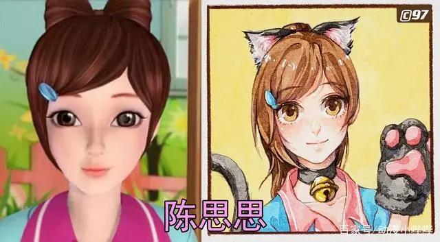 当叶罗丽主角被“拟兽化”，思思变俏皮猫娘，冰公主成了白狐仙女