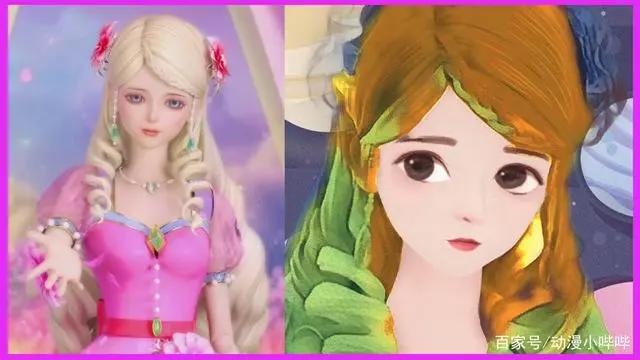 当叶罗丽换成“水粉画风”后，思思温柔娴静，冰公主一笑百媚生！