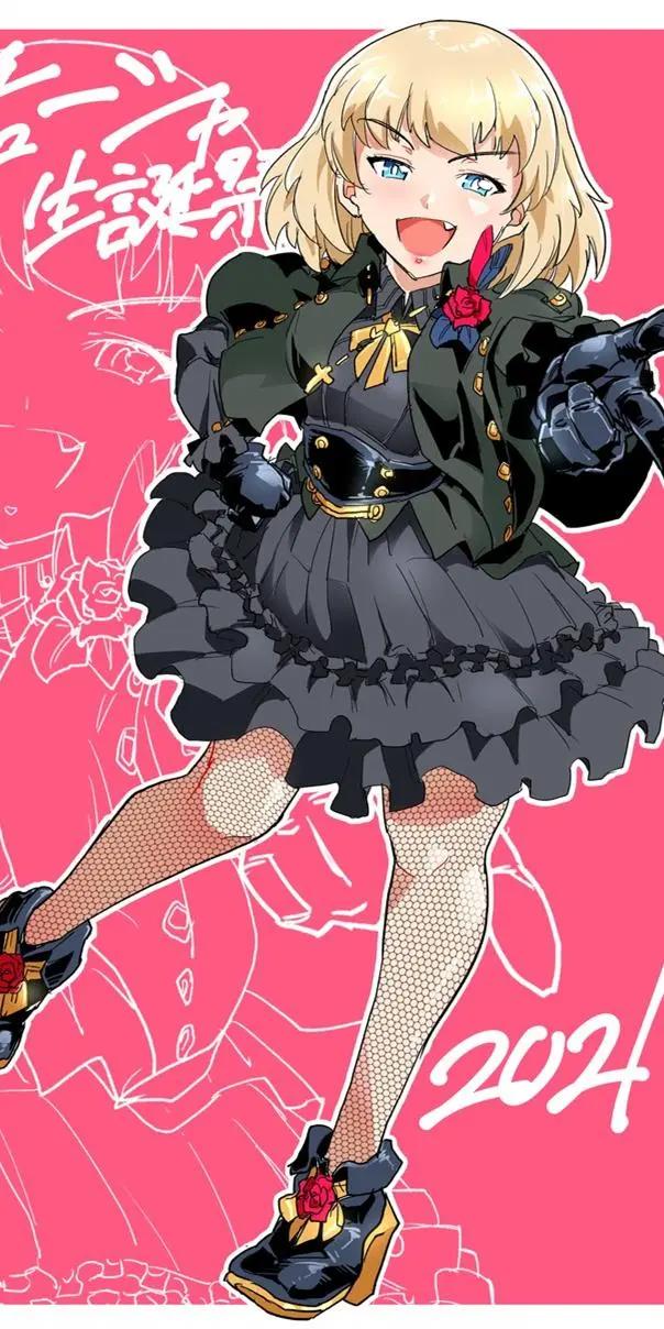 《少女与战车》喀秋莎，动漫全面屏壁纸分享