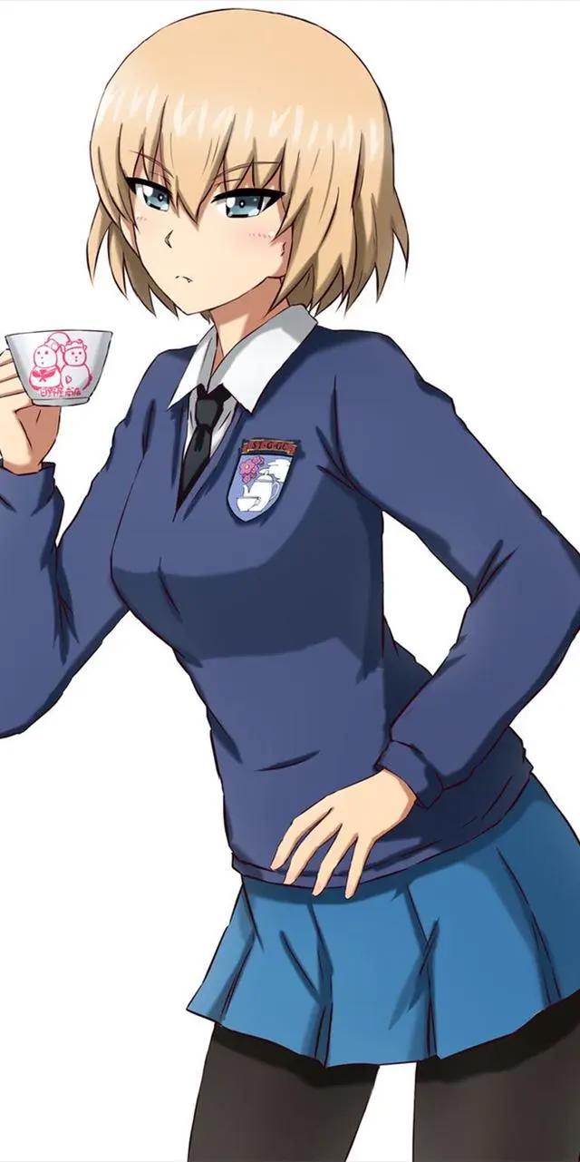 《少女与战车》喀秋莎，动漫全面屏壁纸分享