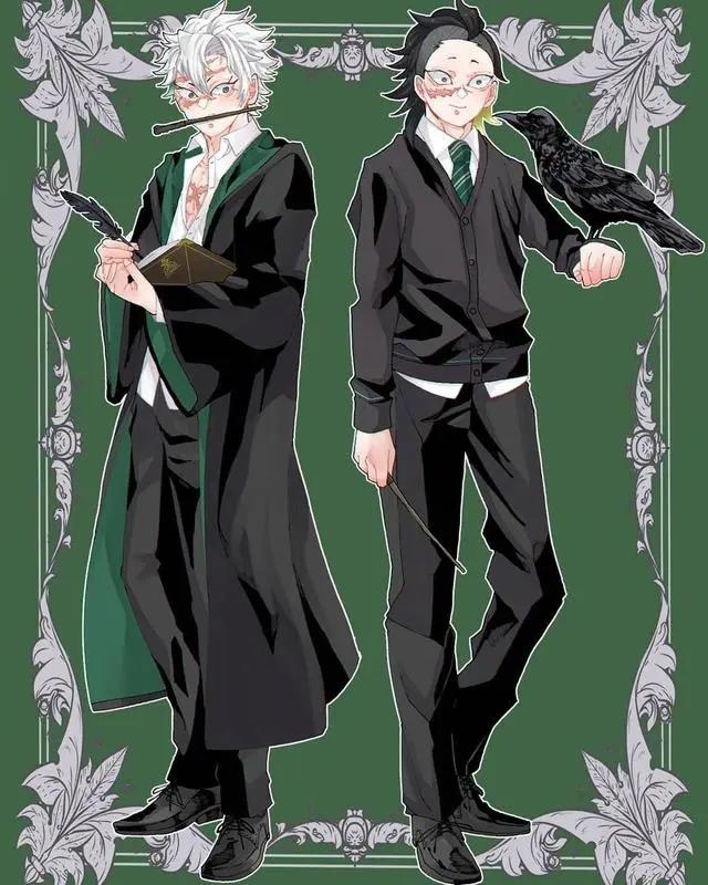 《鬼灭之刃》联动《哈利波特》，义勇进入格兰芬多，蝴蝶忍施展魔法