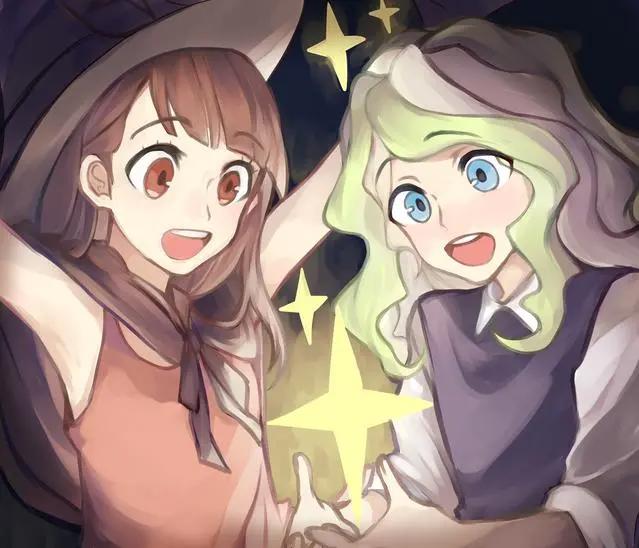 《小魔女学园》动漫壁纸，相信的心就是我们的魔法