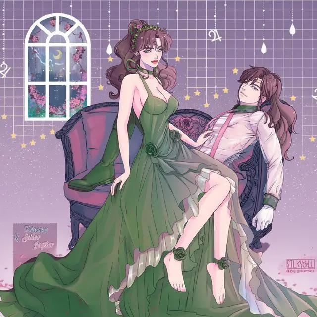 性转《美少女战士》角色，水野亚美清爽帅气，土萌萤是长发美男