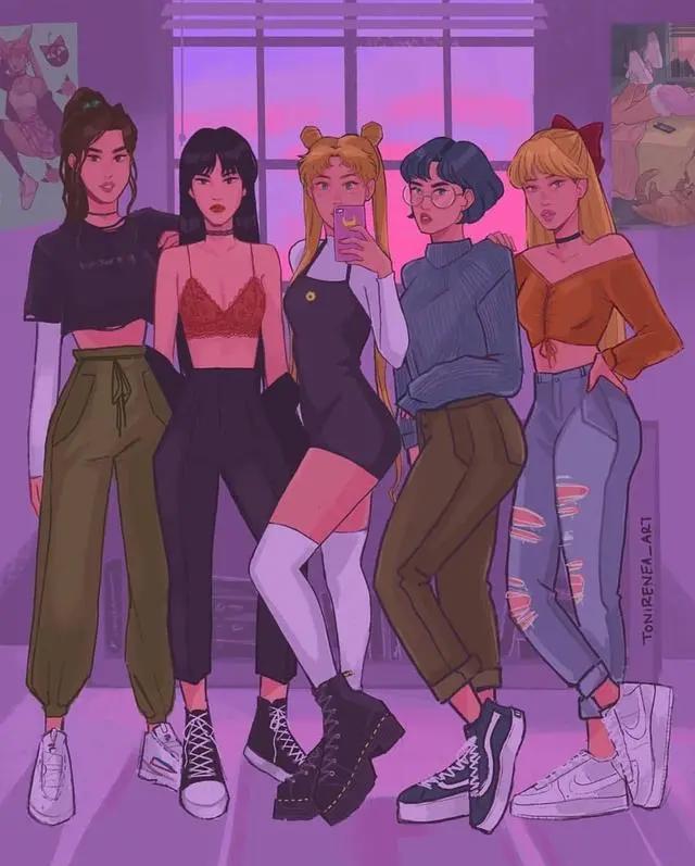 《美少女战士》玩转“街头女霸王”，真想跪下叫月野兔为大姐头